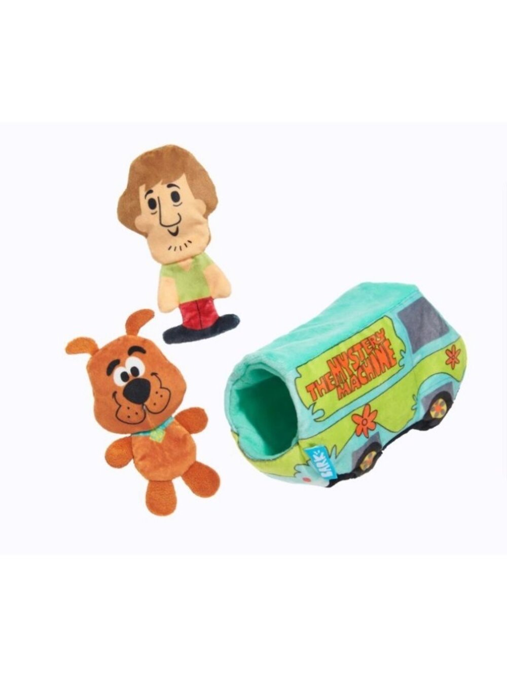 New Scooby Doo & Bark Box  Meddling Kid’s Mystery Machine  3 Pc Dog Toy Van XS S - Picture 4 of 5